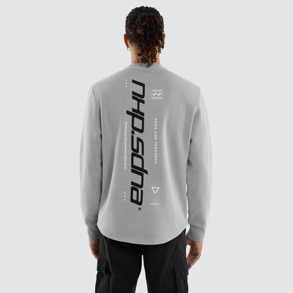 Independent Curved Sweater Pigment Ultimate Grey