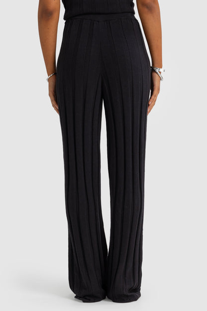 Amara Knit Pants Black
