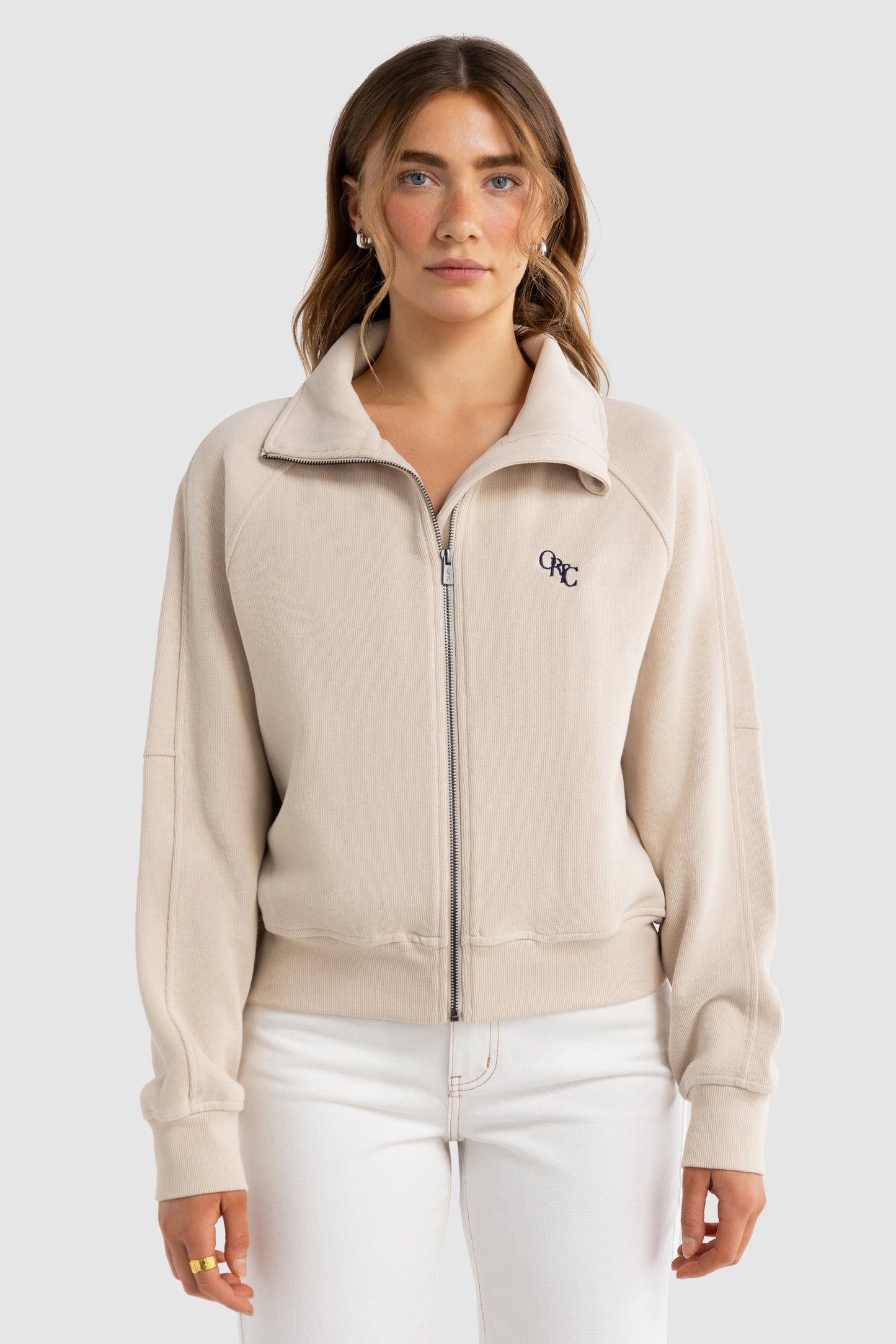 Ava Monogram Collared Jacket
