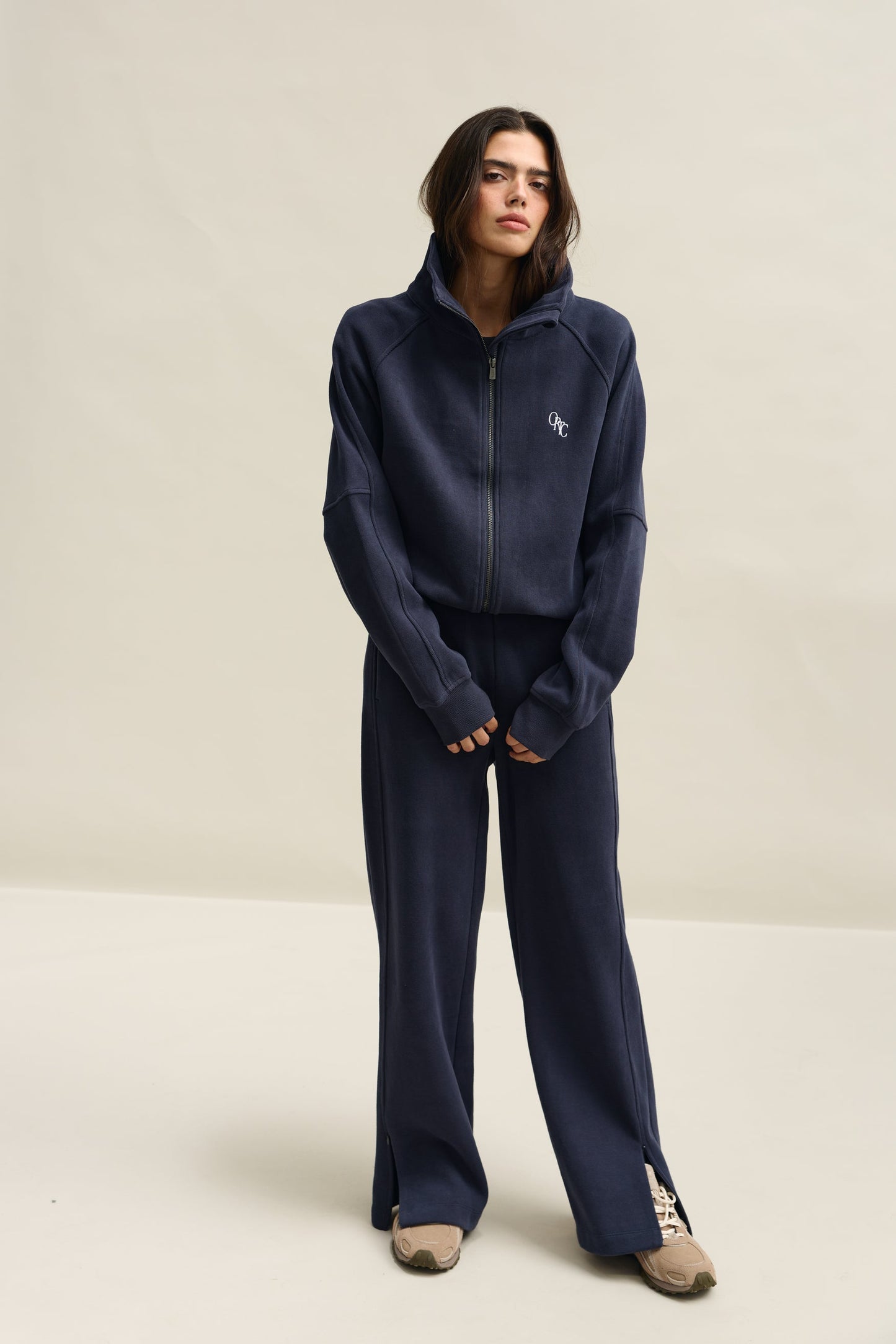 Ava Monogram Collared Jacket