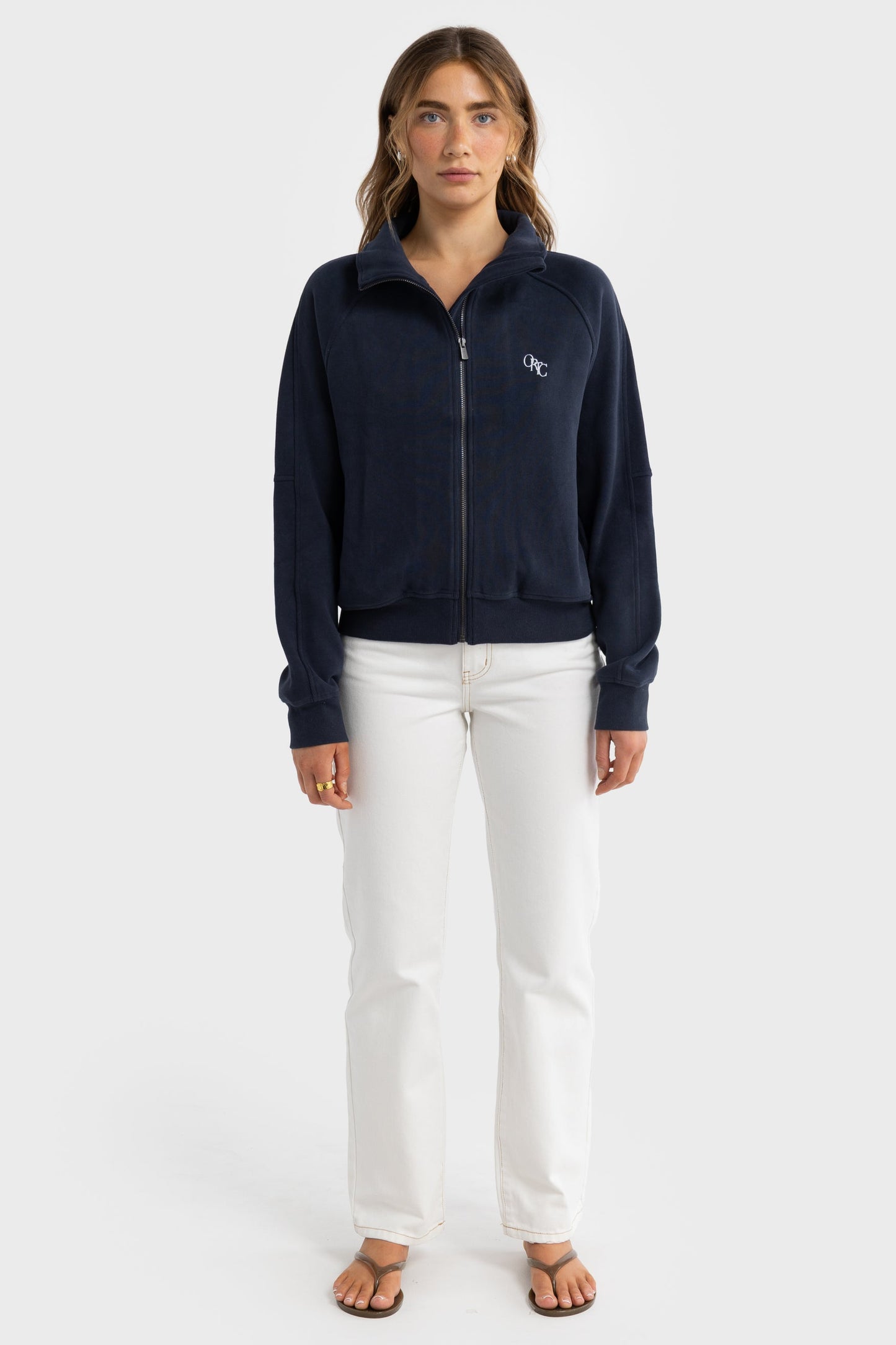Ava Monogram Collared Jacket