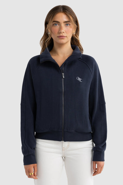 Ava Monogram Collared Jacket