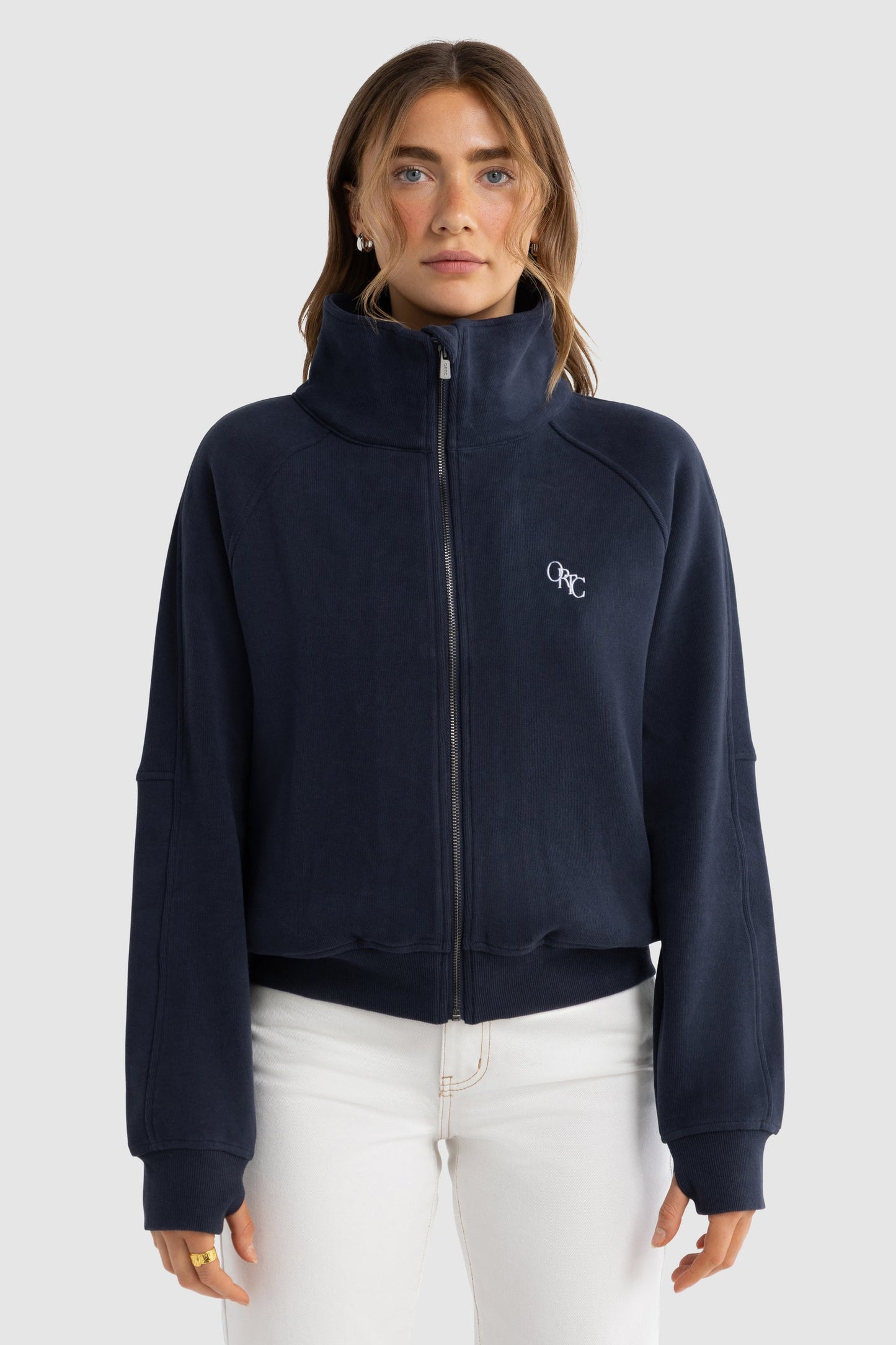 Ava Monogram Collared Jacket