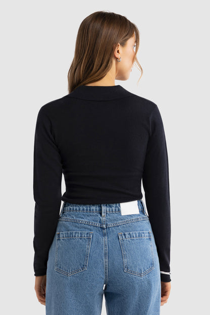 Kingston Knit Polo Top