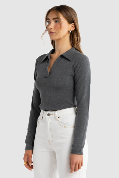 Kingston Knit Polo Top