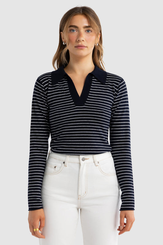 Kingston Knit Polo Top