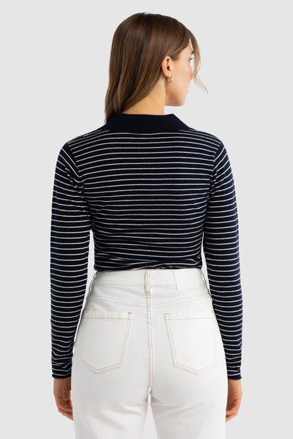 Kingston Knit Polo Top