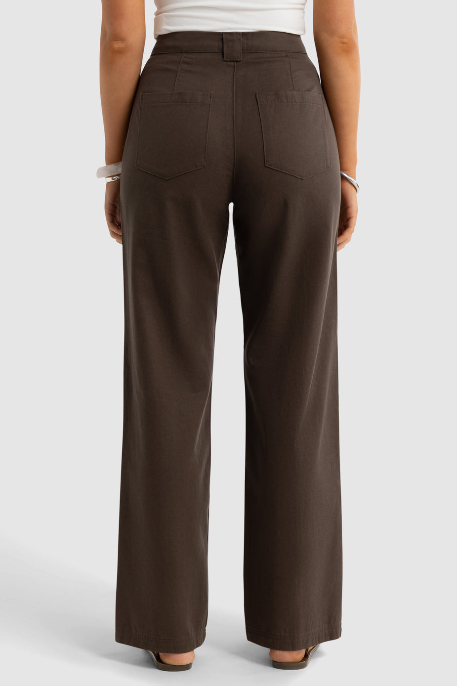 Maya Front Seam Pants Dark Olive