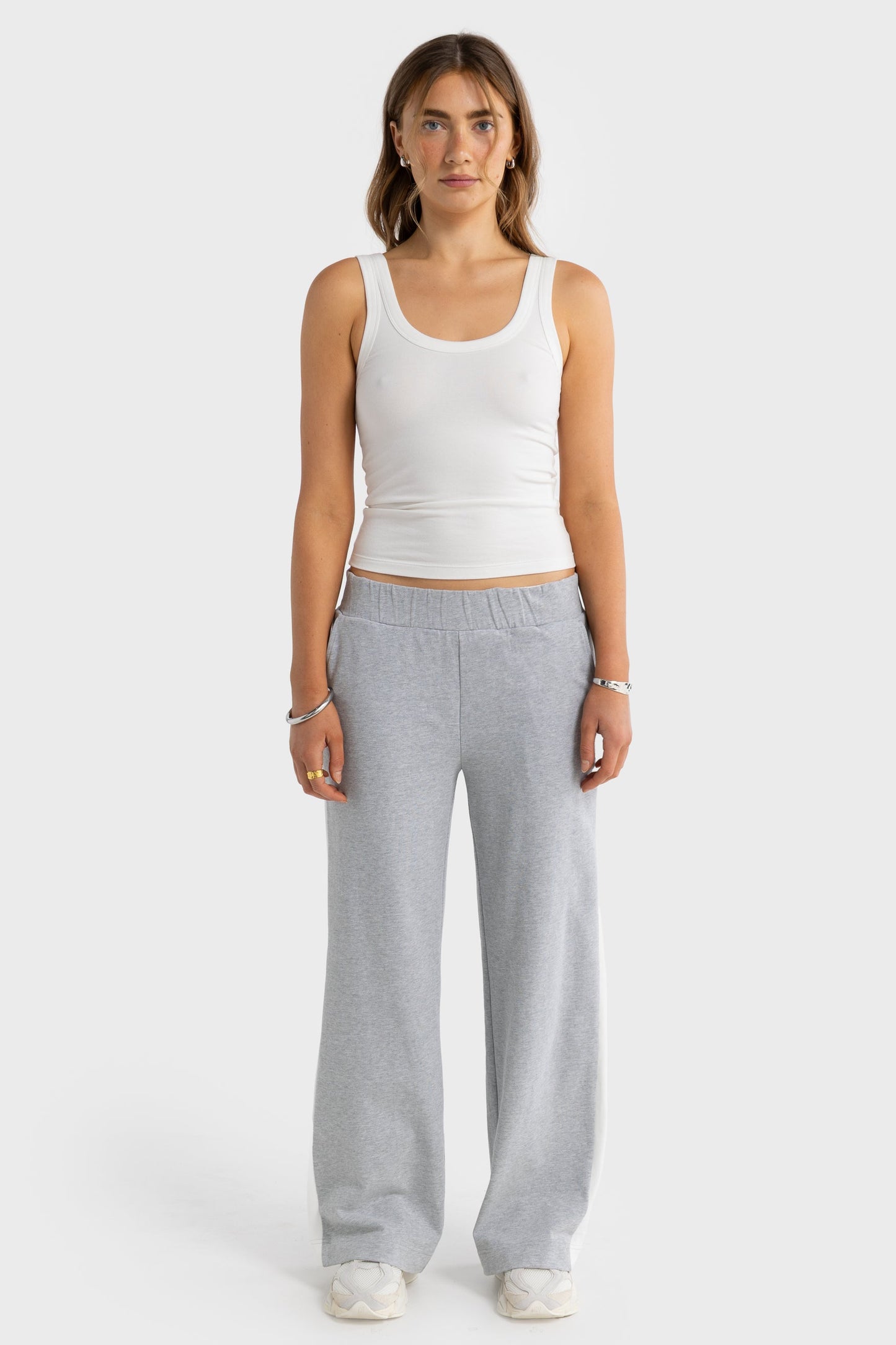 Solene Panel Pants Grey Marle