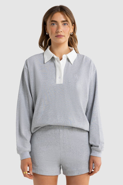 Solene Rugby Sweater Grey Marle