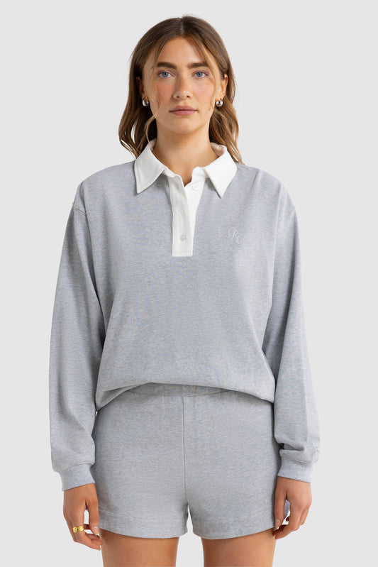 Solene Rugby Sweater Grey Marle