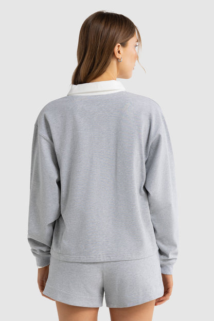 Solene Rugby Sweater Grey Marle