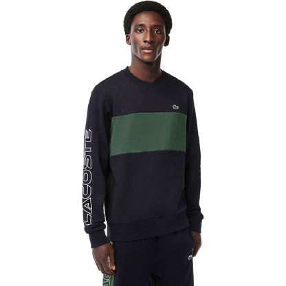 Lacoste | Colour Block Crew Neck Sweatshirt Navy/Green