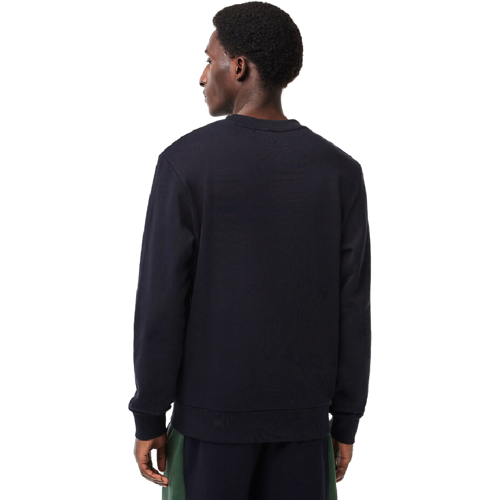 Lacoste | Colour Block Crew Neck Sweatshirt Navy/Green