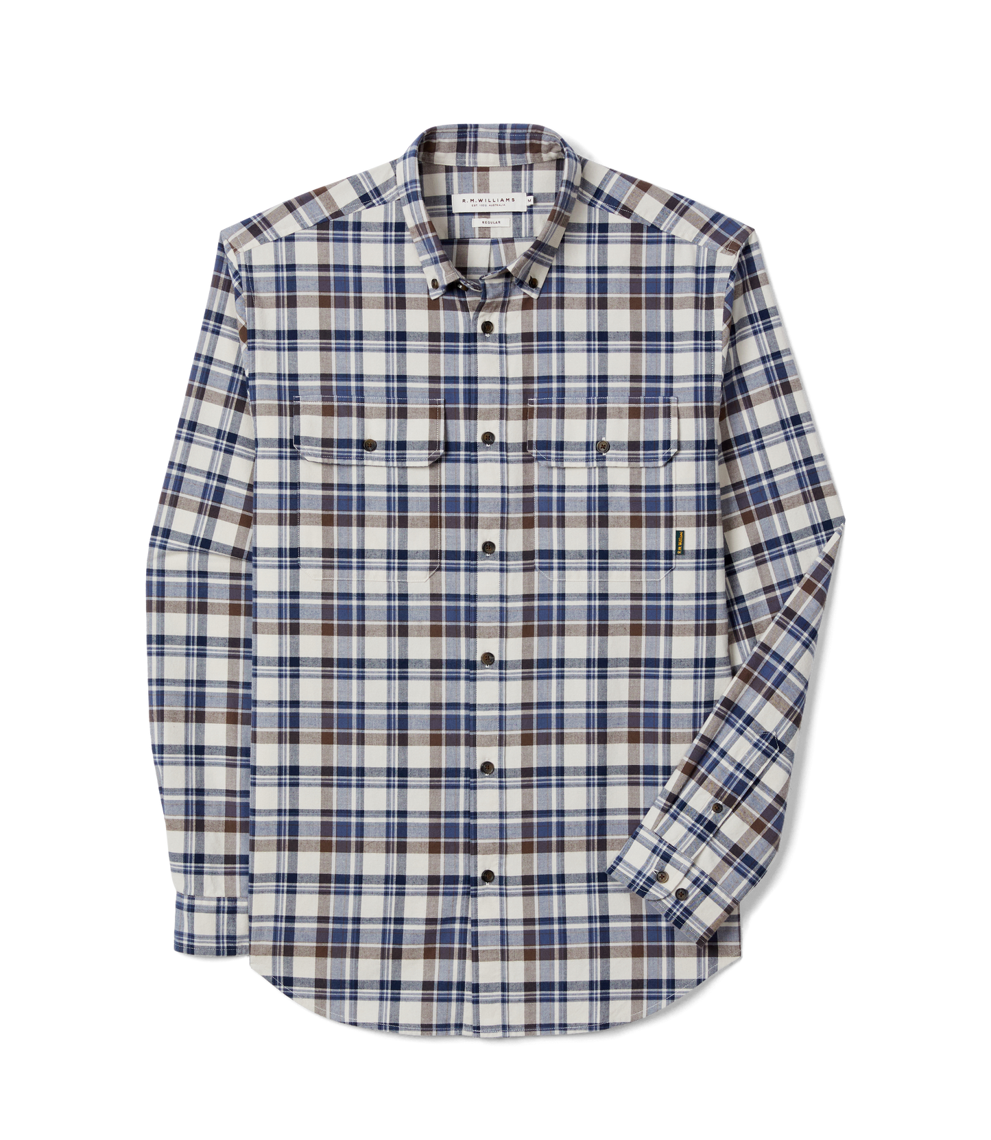 Orion brushed check shirt