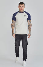 Load image into Gallery viewer, Ecru Navy Raglan T-Shirt
