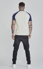 Load image into Gallery viewer, Ecru Navy Raglan T-Shirt
