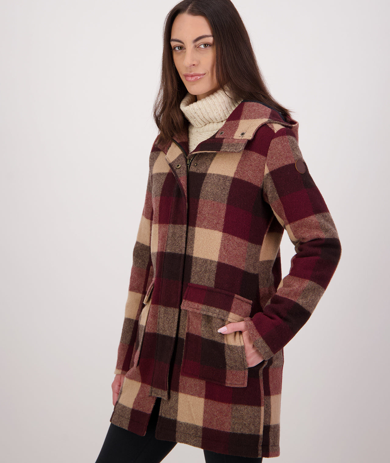 Women's Annmore V2 Wool Overcoat- Florence Check