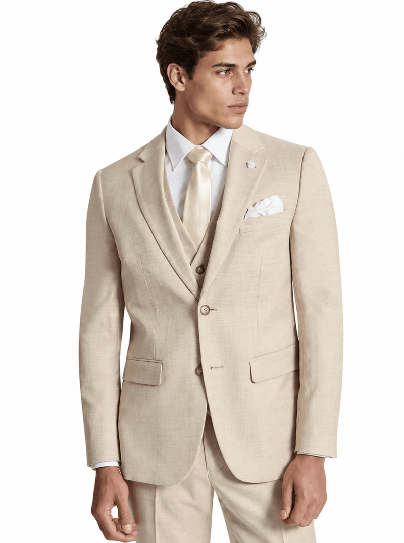 Louis 5ZS Sand Comfort Stretch Suit Jacket