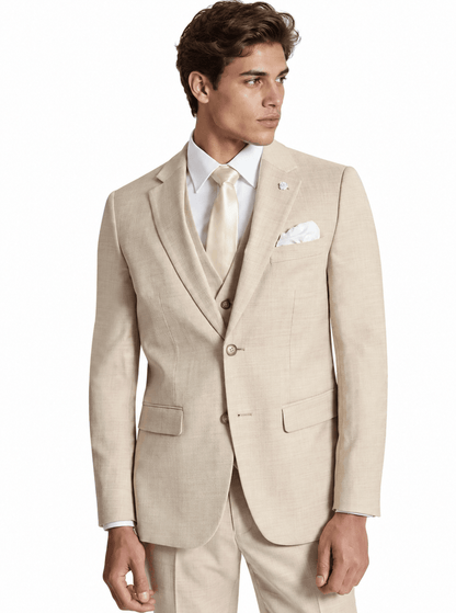Louis 5ZS Sand Comfort Stretch Suit Jacket