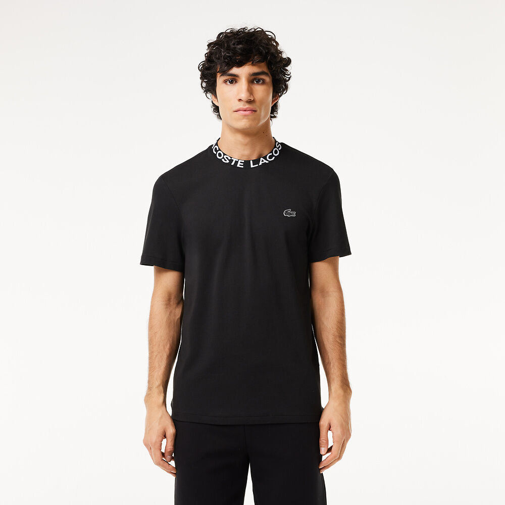 Ultralight Piqué Logo Jacquard Collar T-shirt