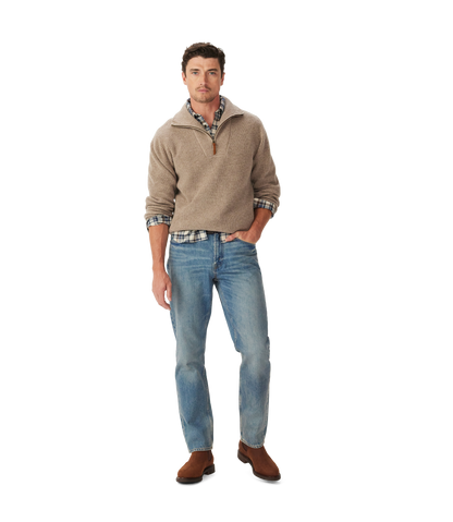 Linton lambswool 1/4 zip knit