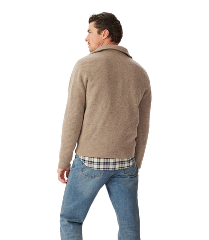 Linton lambswool 1/4 zip knit