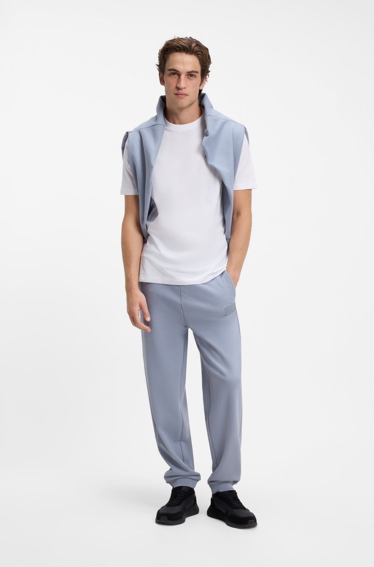 Stretch-cotton T-shirt