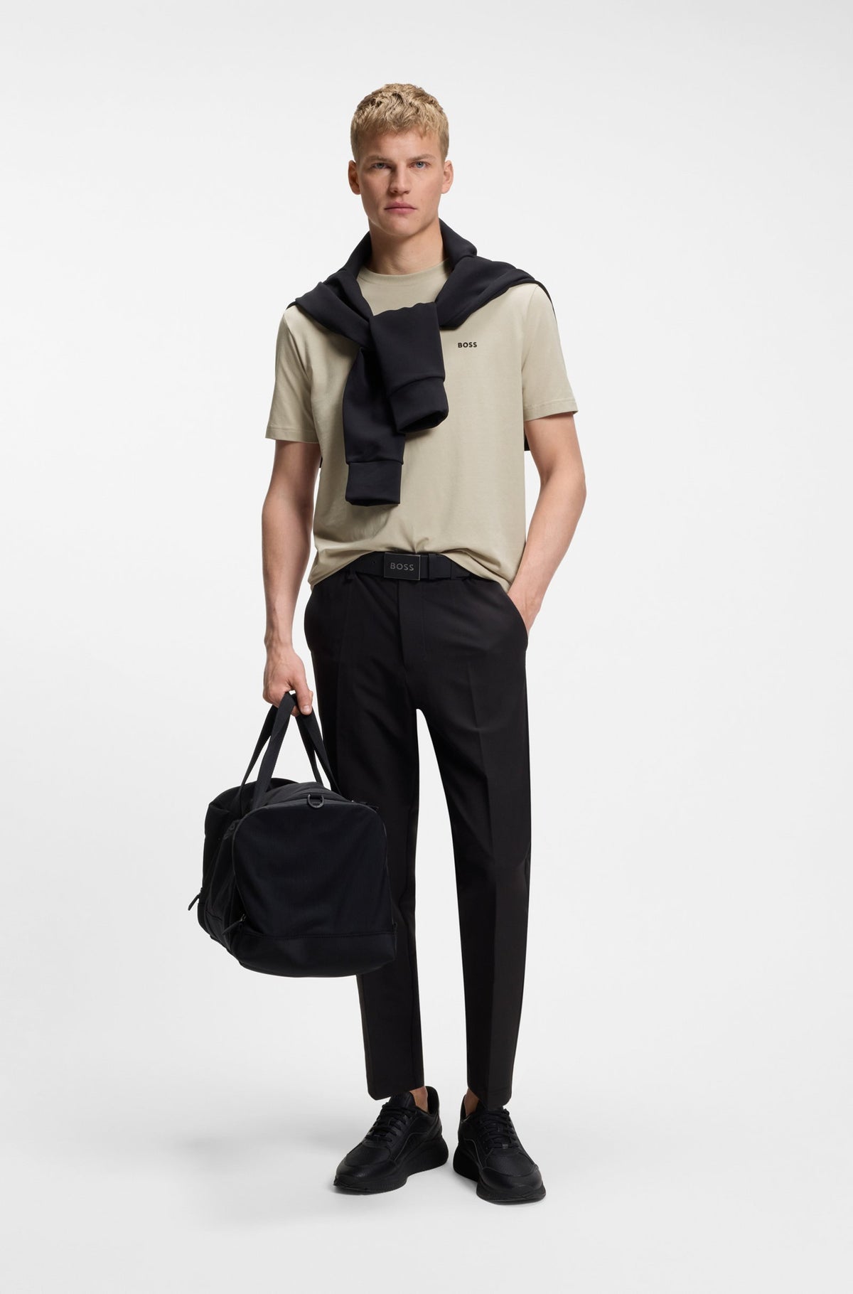 Stretch-cotton T-shirt