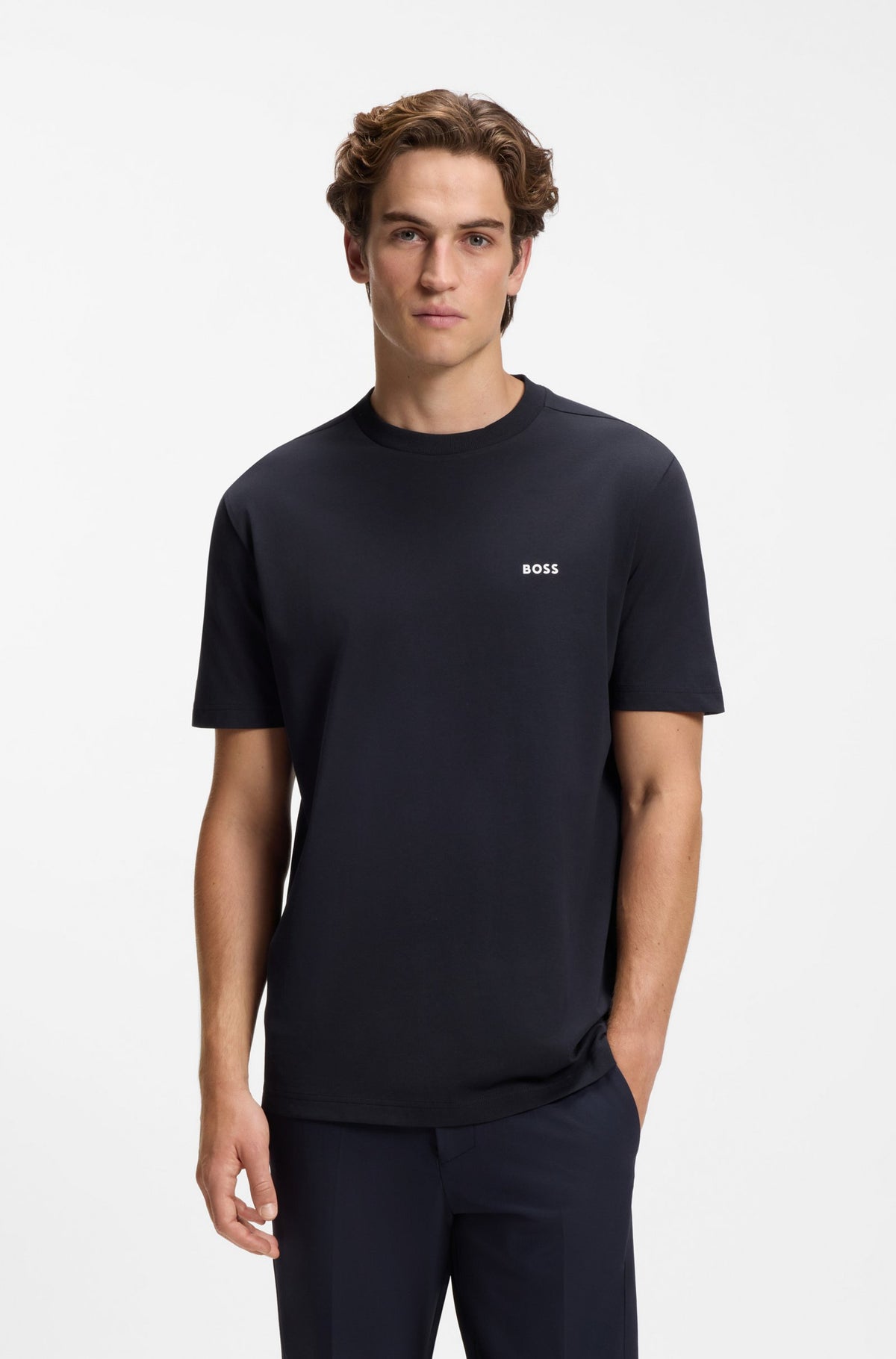 Stretch-cotton T-shirt