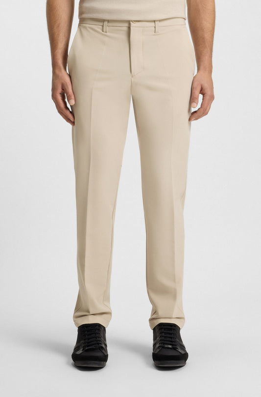 Slim-fit trousers in water-repellent stretch fabric