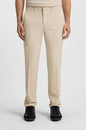Slim-fit trousers in water-repellent stretch fabric