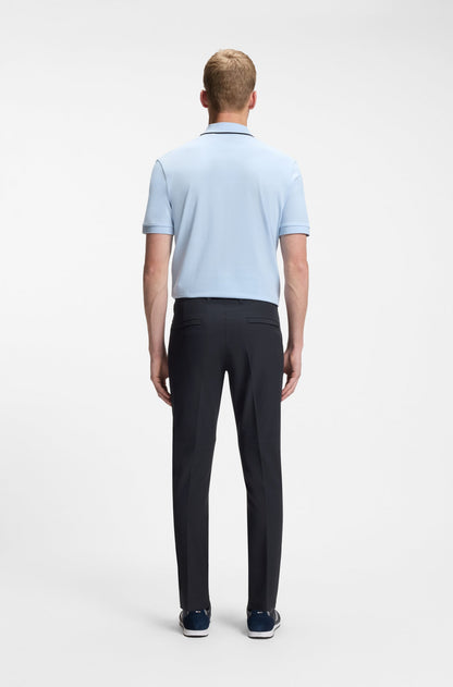 Slim-fit trousers in water-repellent stretch fabric