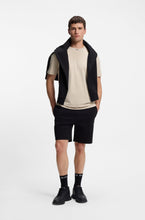 Load image into Gallery viewer, Stretch-cotton T-shirt with logo collar
