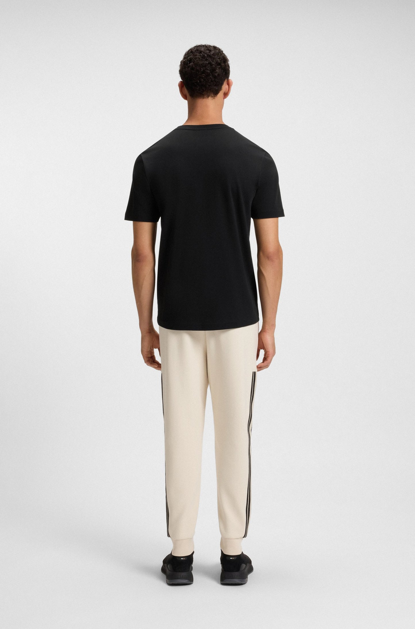 Pima-cotton T-shirt with gloss logo