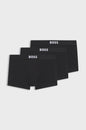Three-pack of stretch-cotton trunks with logo waistbands