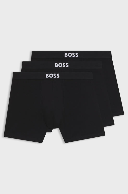 Three-pack of boxer briefs in stretch cotton