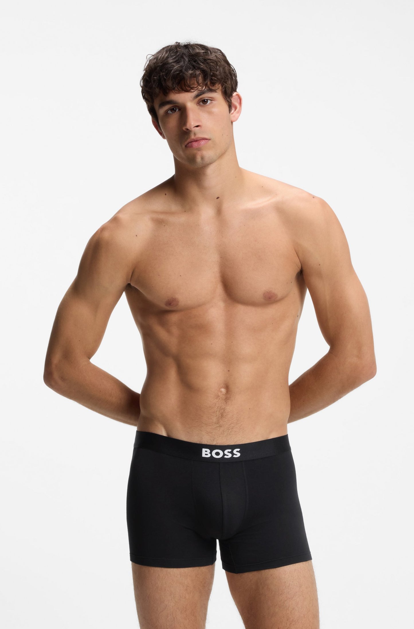 Three-pack of boxer briefs in stretch cotton