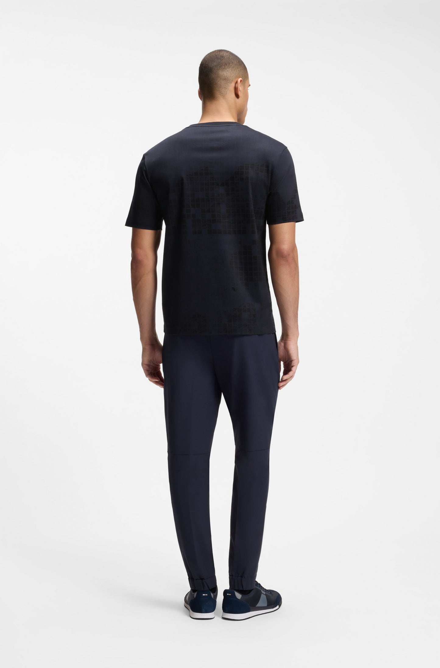Mercerised-cotton T-shirt with printed graphics