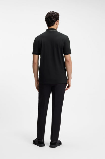 Active Slim-fit polo shirt in moisture-wicking stretch cotton