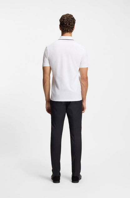 Active Slim-fit polo shirt in moisture-wicking stretch cotton