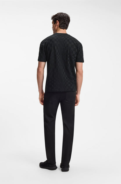 Porsche x BOSS relaxed-fit T-shirt in cotton jacquard