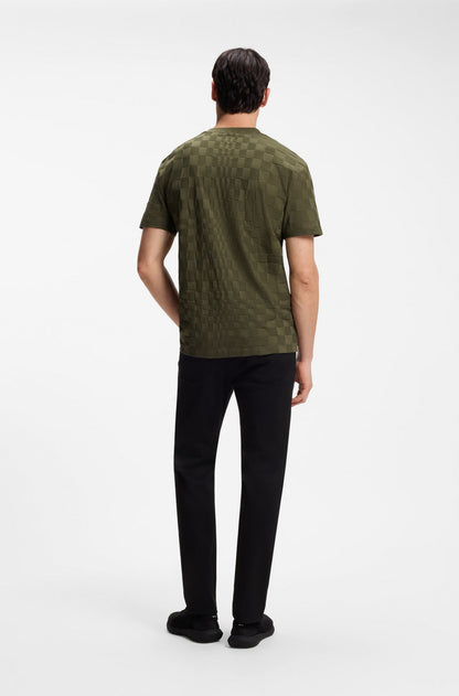 Porsche x BOSS relaxed-fit T-shirt in cotton jacquard