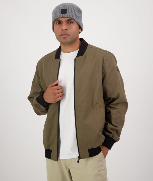 Men's Bevan Canvas Bomber Jacket