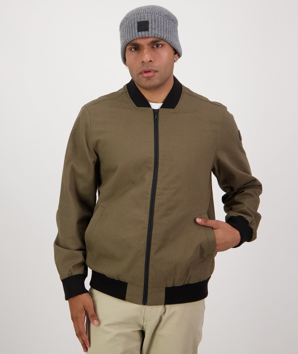 Men's Bevan Canvas Bomber Jacket