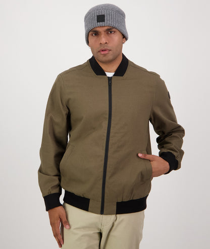 Men's Bevan Canvas Bomber Jacket