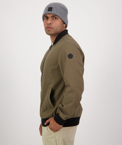 Men's Bevan Canvas Bomber Jacket