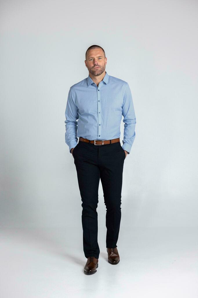 CHARTLEY - LONG SLEEVE COTTON STRETCH SHIRT