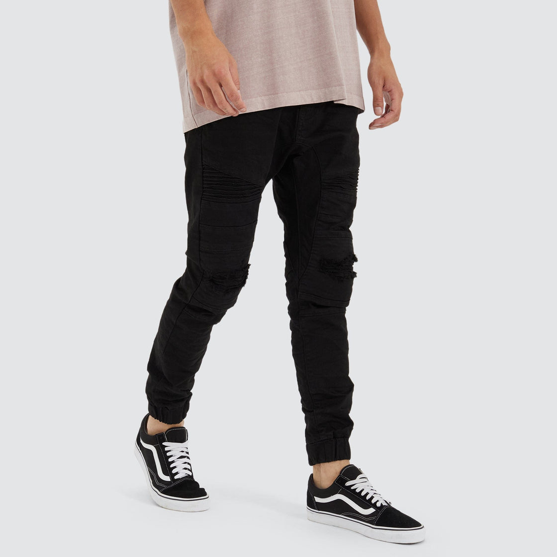 Viper Denim Jogger Black