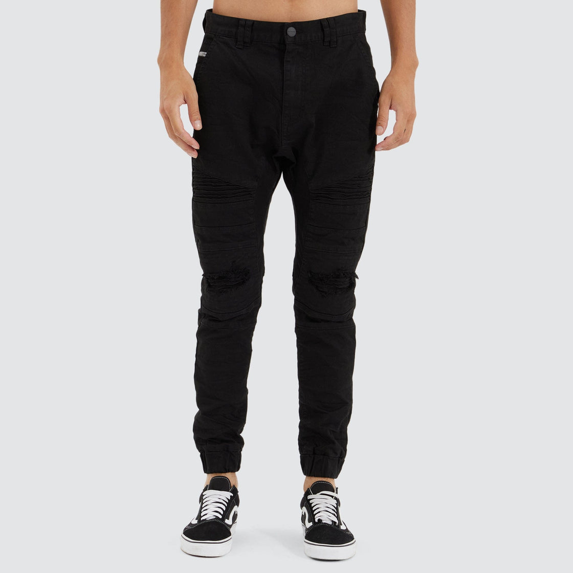 Viper Denim Jogger Black